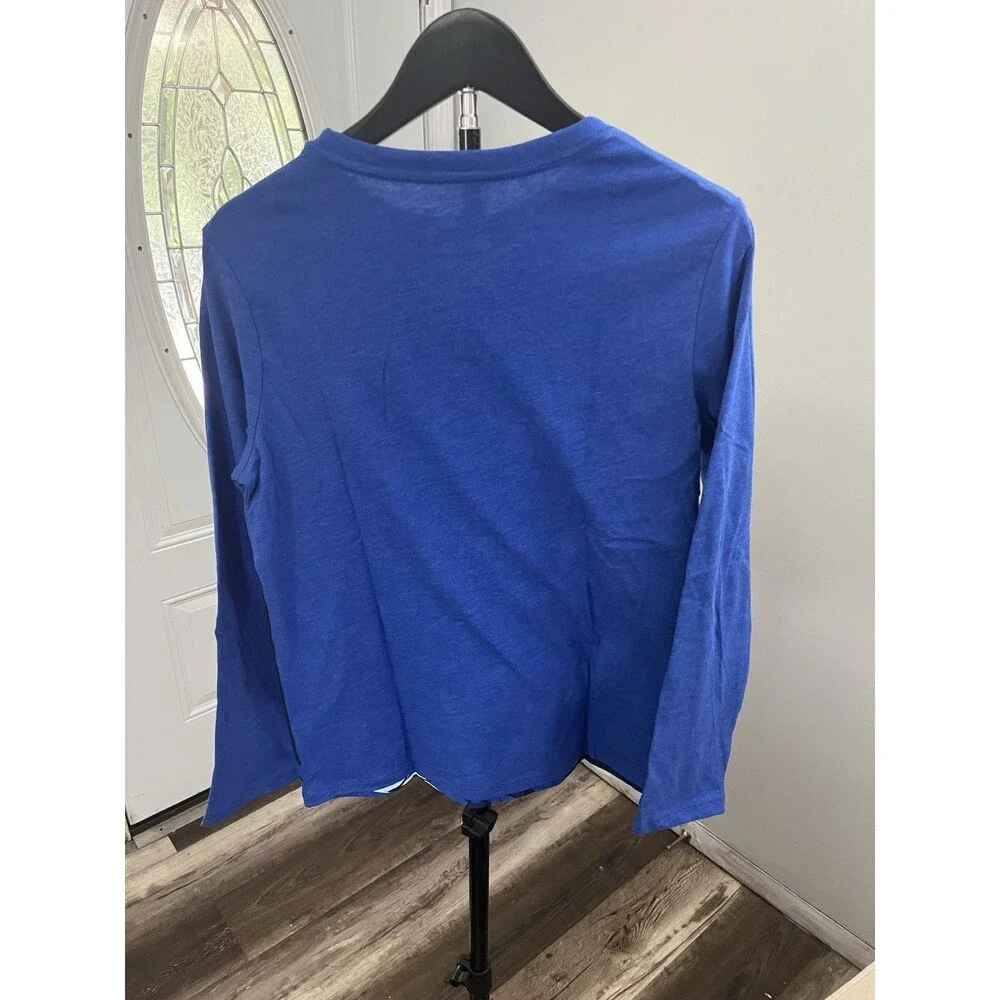 Cat & Jack Blue Dragon Graphic Print Long Sleeve Crew Neck Tee Boys L 10/12